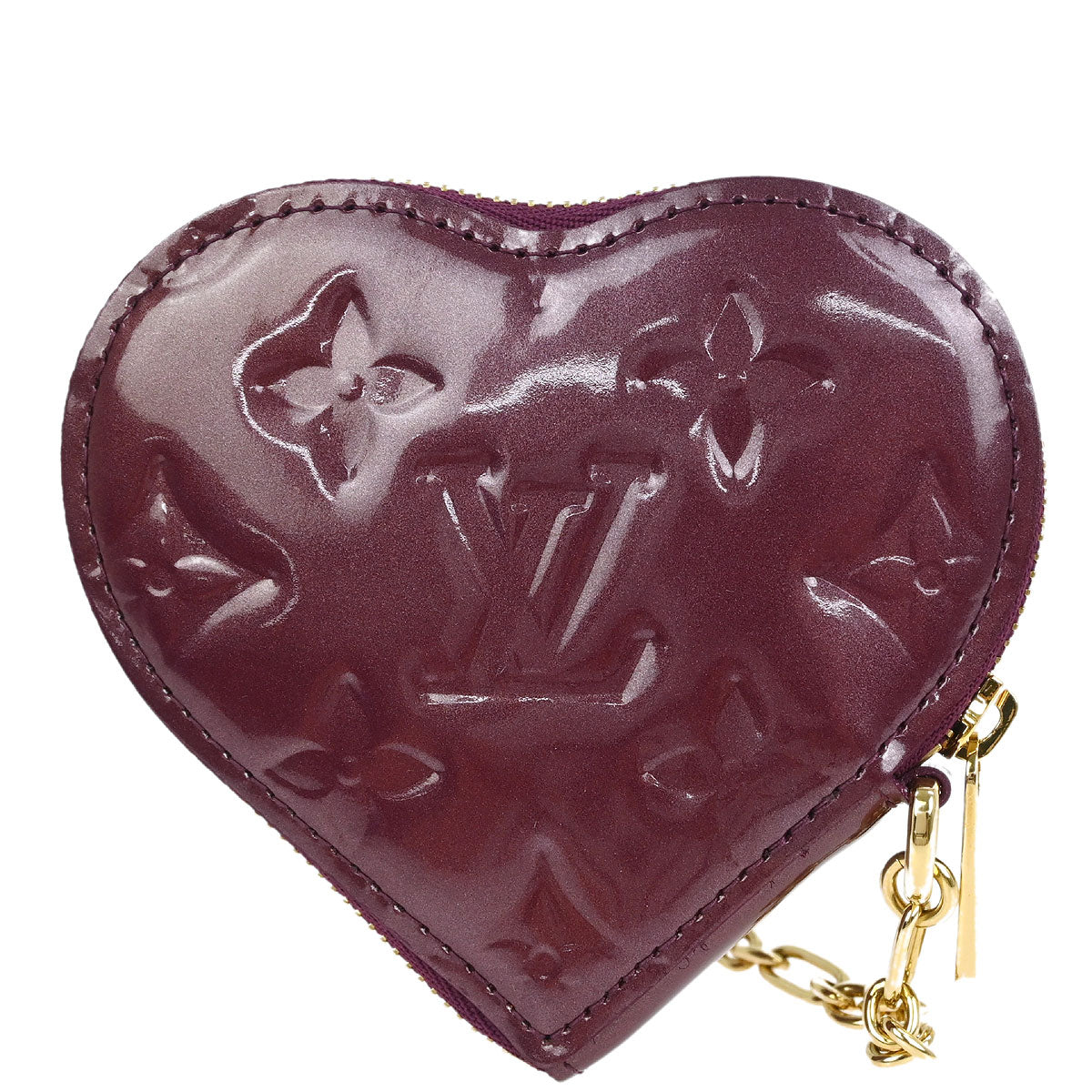 Louis Vuitton 2008 Vernis Purple Porte Monnaie Coeur Coin Wallet M93563
