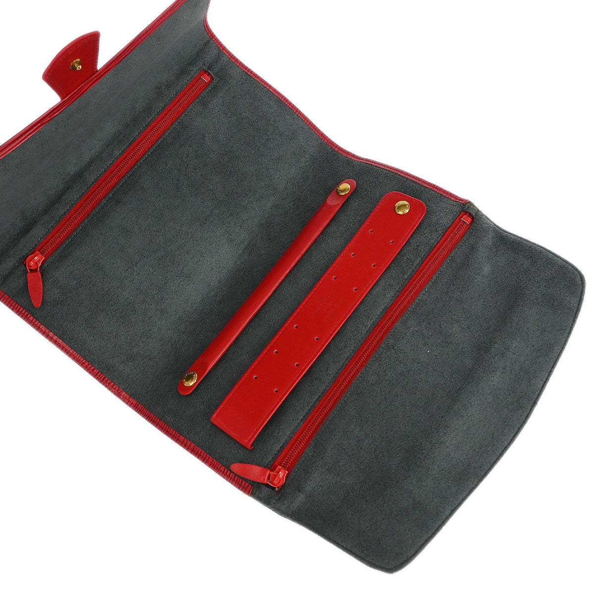 Louis Vuitton 1992 Red Epi Rouleau Schmucketui Rot Pouch M48357