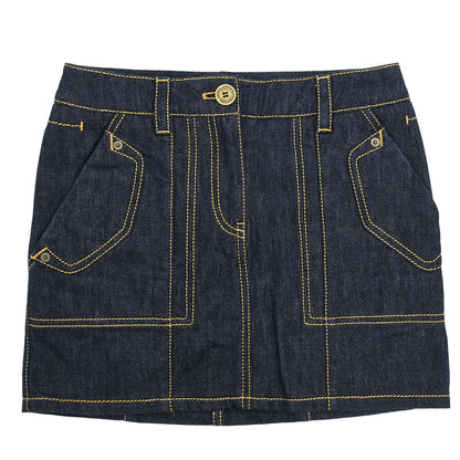 Louis Vuitton Denim Skirt Indigo #36