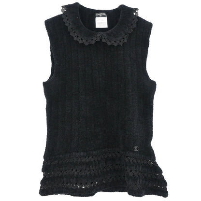Chanel 2002 Sleeveless Top Black #46