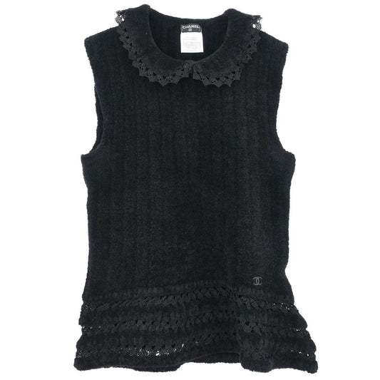 Chanel 2002 Sleeveless Top Black #46