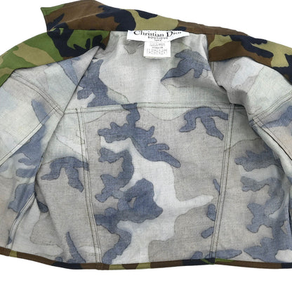Christian Dior 2001 Single Breasted Jacket Camouflage Khaki #38