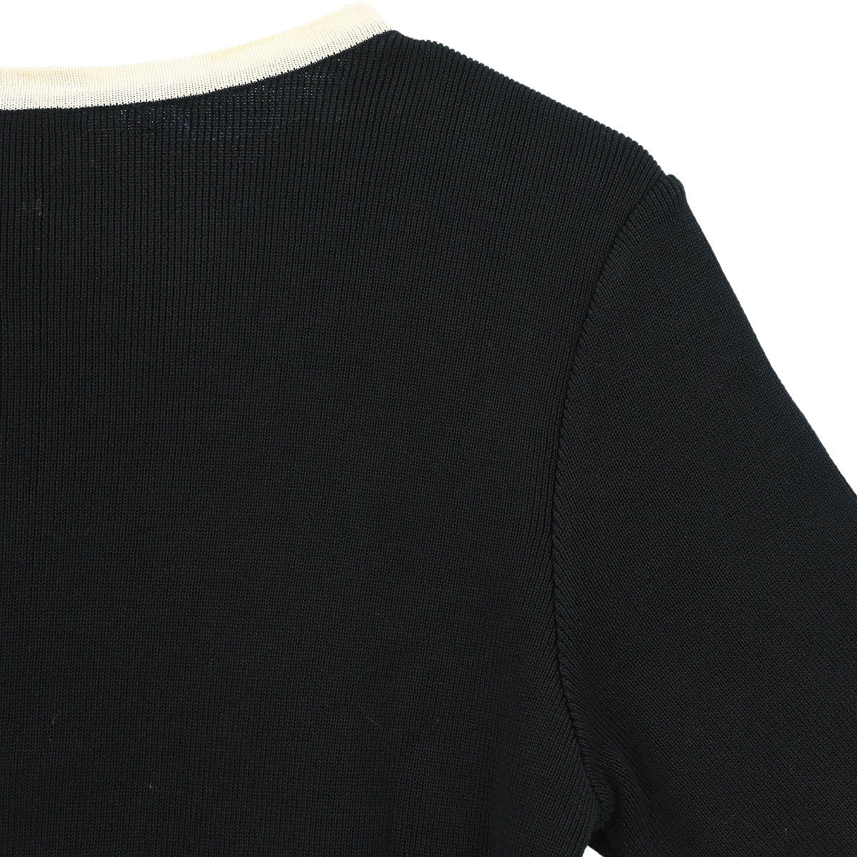Chanel Short Sleeve Cardigan Black #38