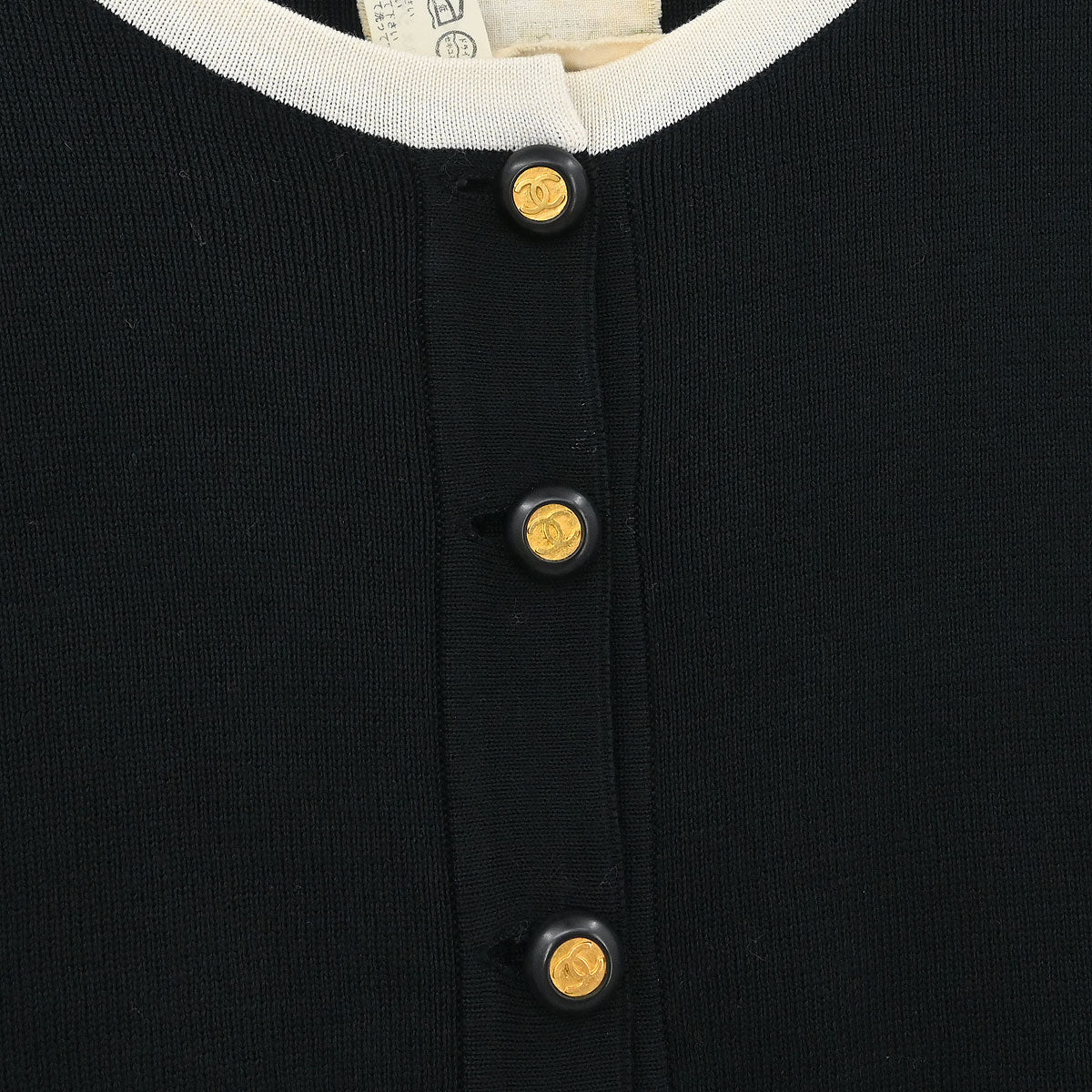 Chanel Short Sleeve Cardigan Black #38