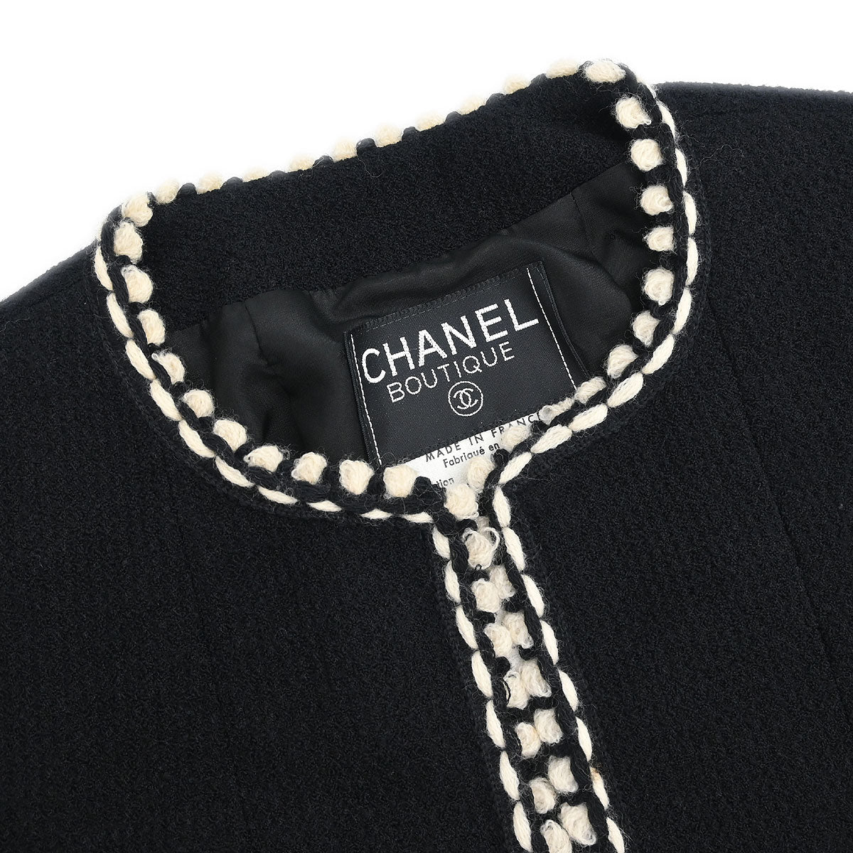 Chanel 1994 Setup Suit Jacket Skirt Black #38