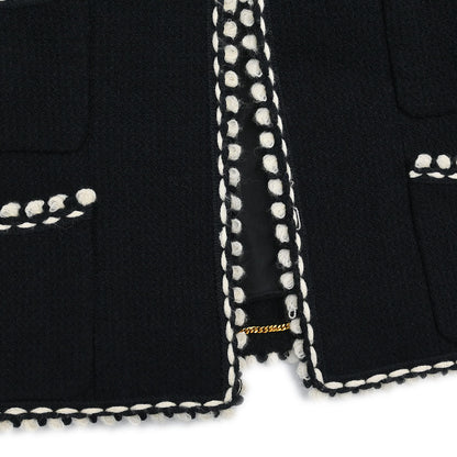 Chanel 1994 Setup Suit Jacket Skirt Black #38
