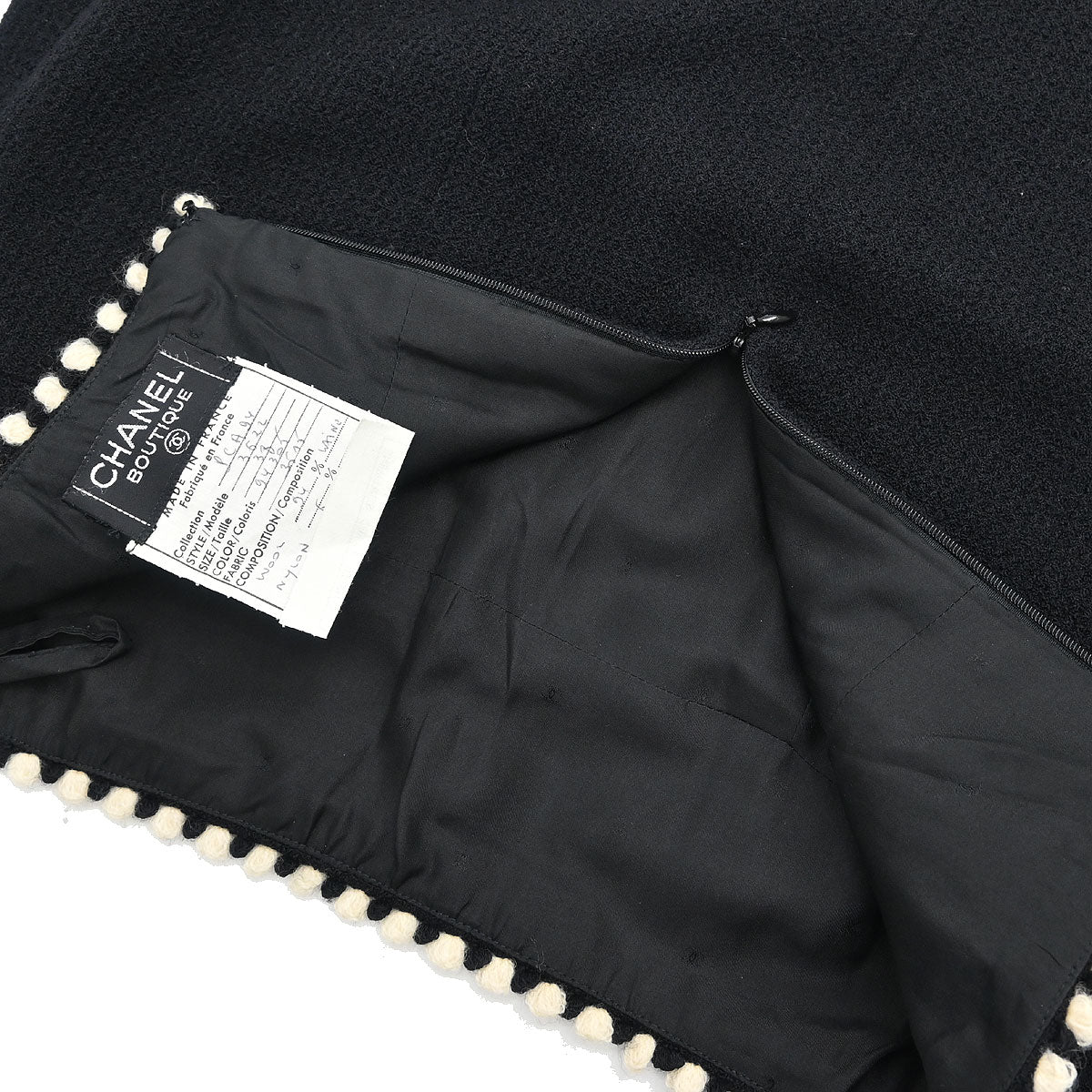 Chanel 1994 Setup Suit Jacket Skirt Black #38