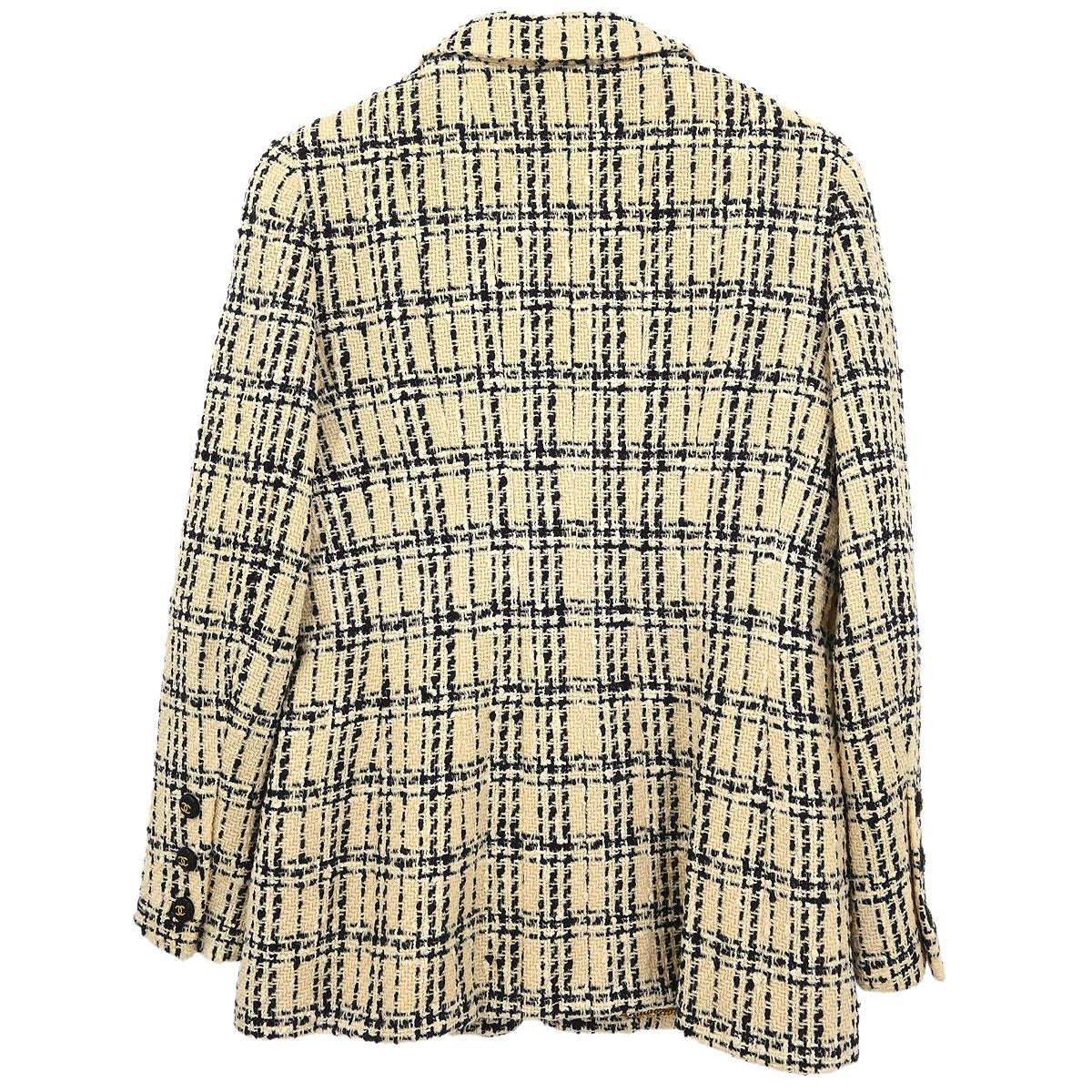 Chanel 1995 Single Breasted Jacket Off-white #42