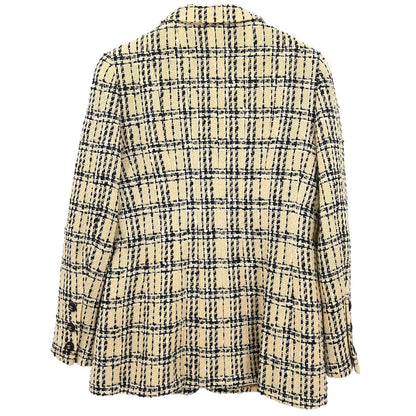 Chanel 1995 Single Breasted Jacket Off-white #42