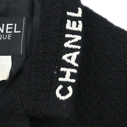Chanel 1995 Single Breasted Jacket Black #38
