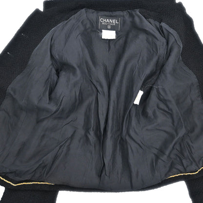Chanel 1995 Single Breasted Jacket Black #38