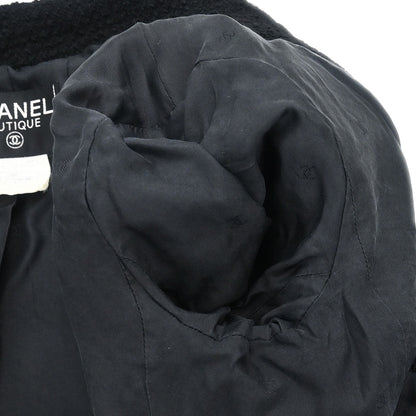 Chanel 1995 Single Breasted Jacket Black #38