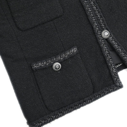 Chanel 2008 Single Breasted Jacket Black #38