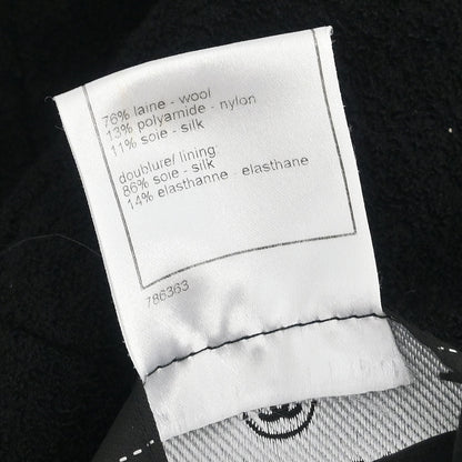 Chanel 2008 Single Breasted Jacket Black #38
