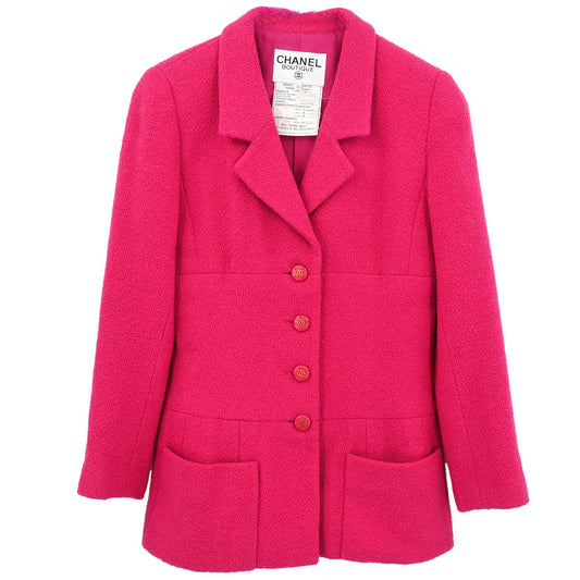 Chanel 1995 Single Breasted Jacket Pink #36