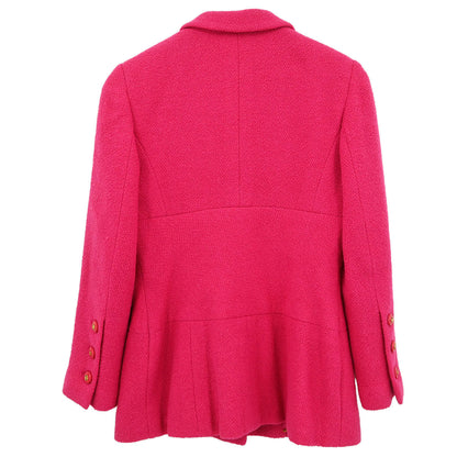 Chanel 1995 Single Breasted Jacket Pink #36