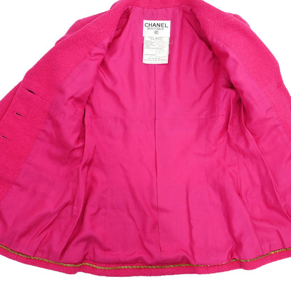 Chanel 1995 Single Breasted Jacket Pink #36