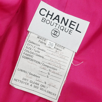 Chanel 1995 Single Breasted Jacket Pink #36