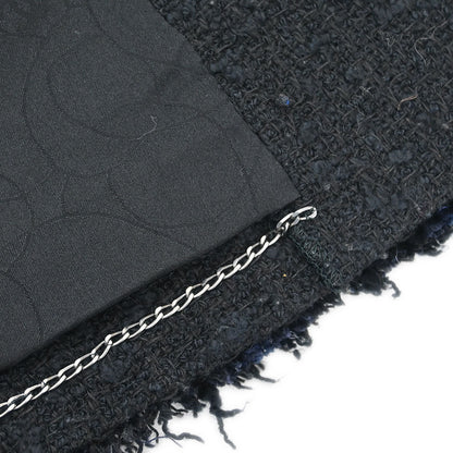 Chanel 2007 Collarless Single Breasted Jacket Black #38