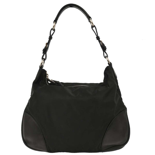 Prada Black Nylon Hobo Handbag
