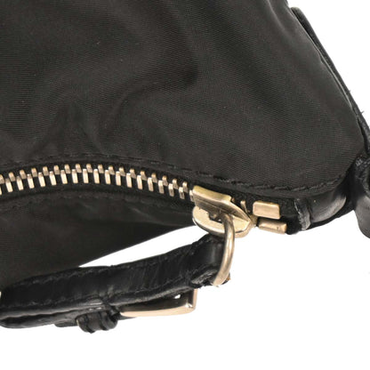 Prada Black Nylon Hobo Handbag