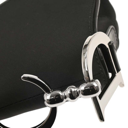 Christian Dior Black Nylon Saddle Handbag