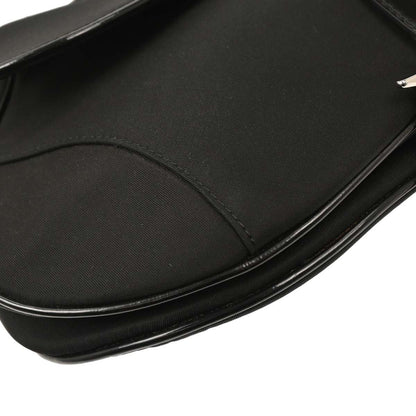 Christian Dior Black Nylon Saddle Handbag