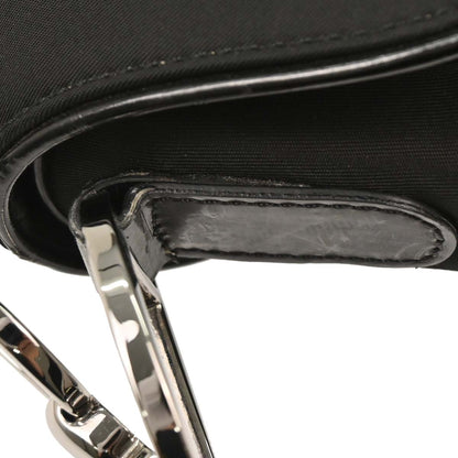 Christian Dior Black Nylon Saddle Handbag