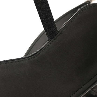Christian Dior Black Nylon Saddle Handbag