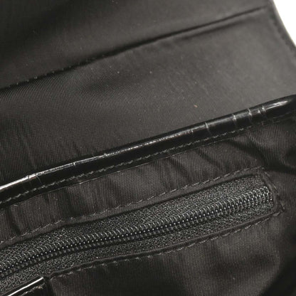 Christian Dior Black Nylon Saddle Handbag
