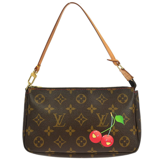 Louis Vuitton 2005 Monogram Cherry Pochette Accessoires Handbag M95008