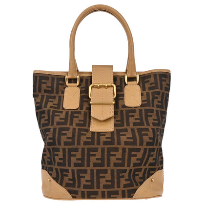Fendi Brown Zucca Tote Handbag