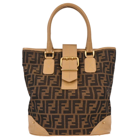 Fendi Brown Zucca Tote Handbag