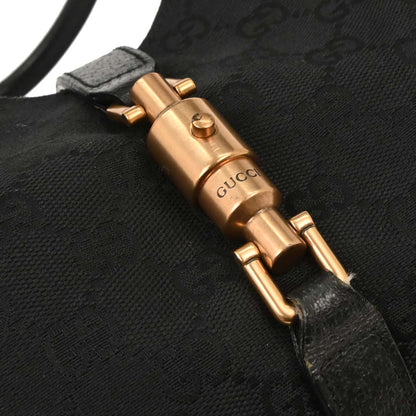Gucci Black GG Canvas Jackie Handbag