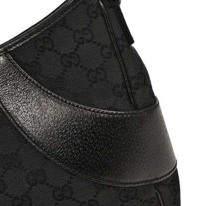 Gucci Black GG Canvas Handbag
