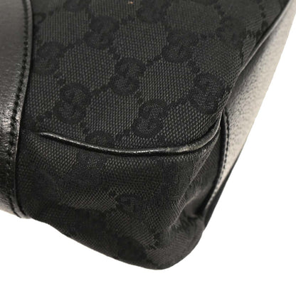 Gucci Black GG Canvas Handbag