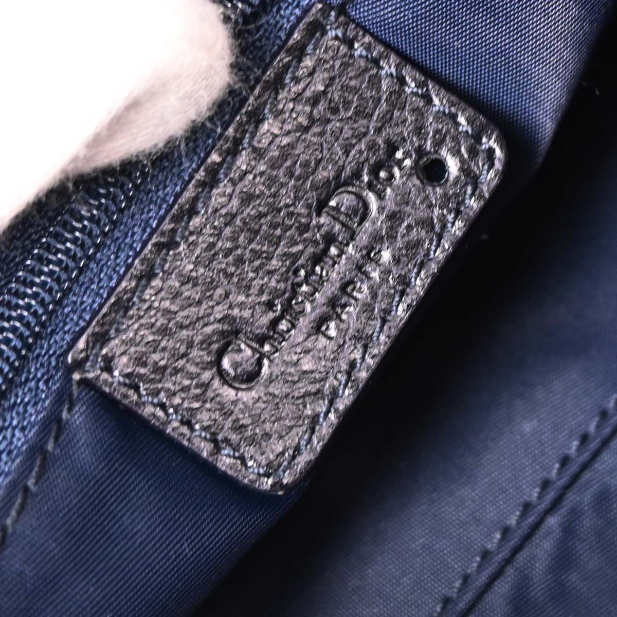 Christian Dior Navy Orange Flight Shoulder Bag