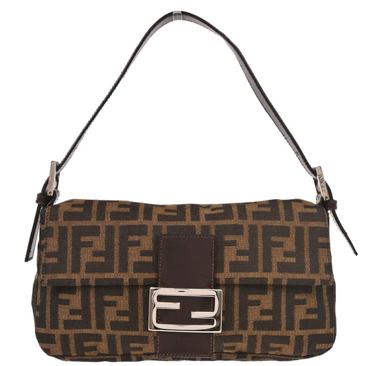 Fendi Brown Zucca Baguette Handbag