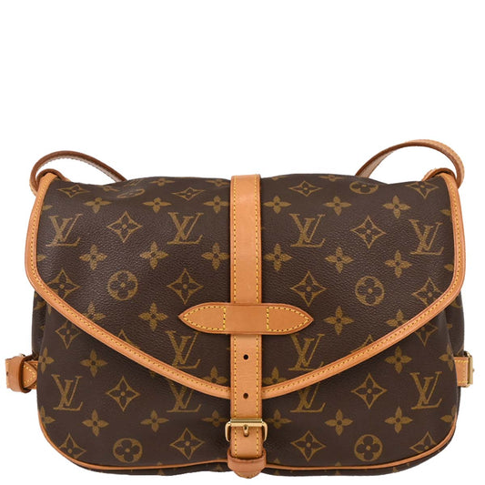Louis Vuitton 1994 Monogram Saumur 30 Messenger Shoulder Bag M42256