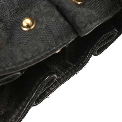 Gucci Black Canvas GG Tote Handbag