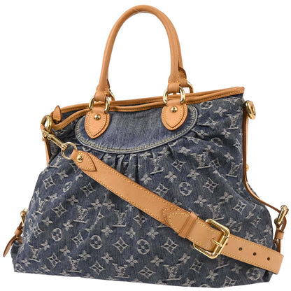 Louis Vuitton 2007 Monogram Denim Neo Cabby GM 2way Shoulder Tote Bag M95350