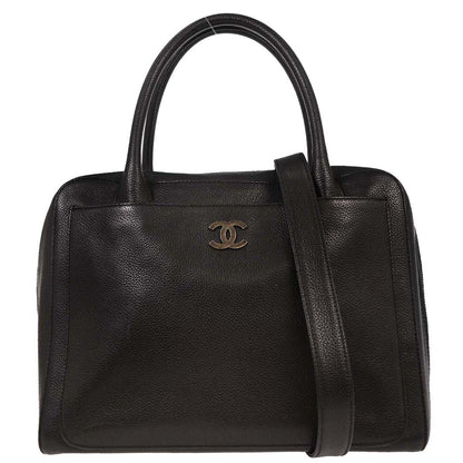 Chanel 2000-2001 Black Calfskin 2way Handbag