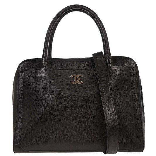 Chanel 2000-2001 Black Calfskin 2way Handbag