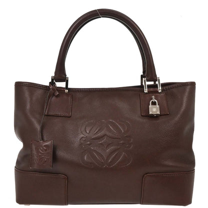 Loewe Brown Fusta 30 Leather Tote Handbag