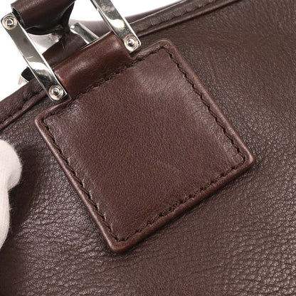 Loewe Brown Fusta 30 Leather Tote Handbag
