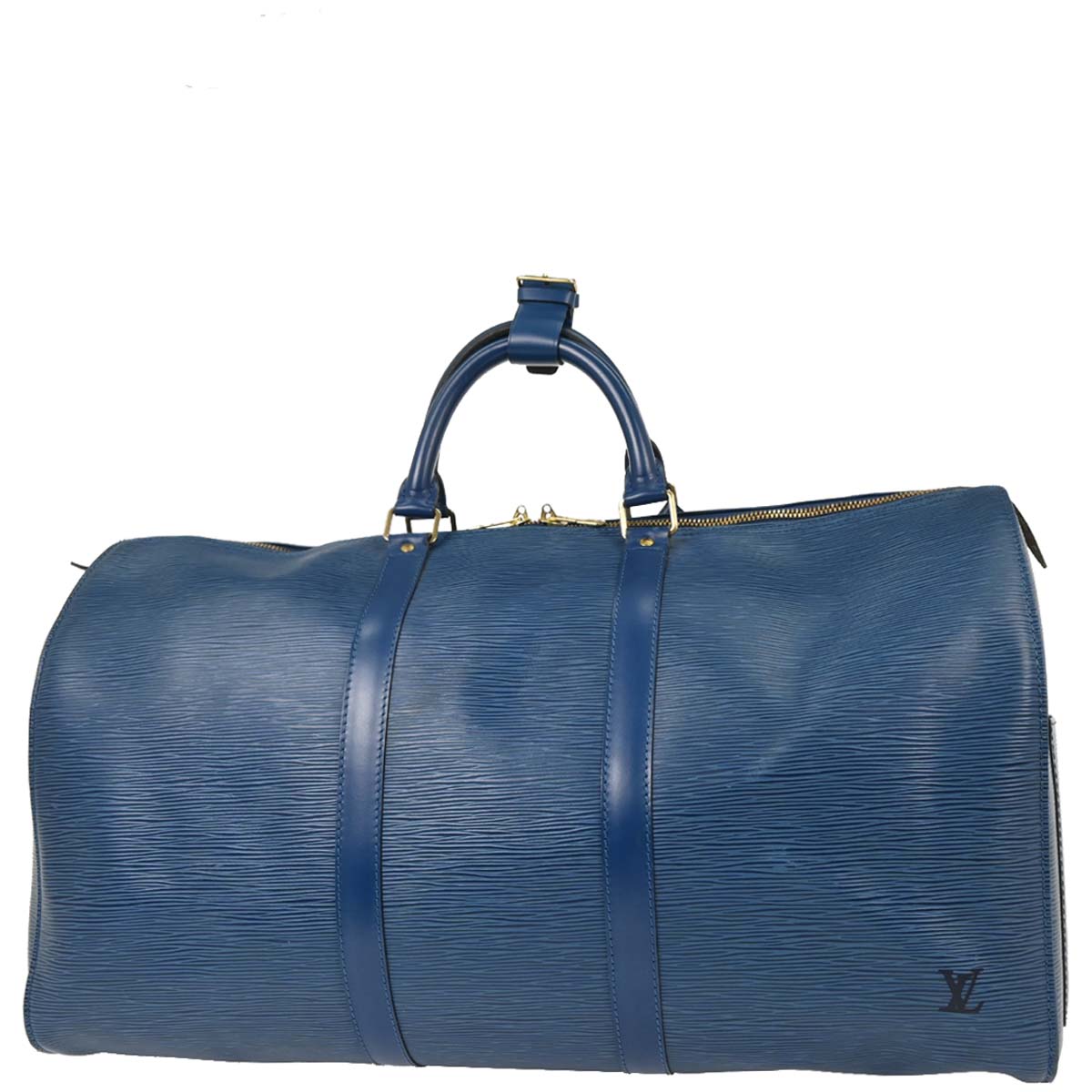 Louis Vuitton 1994 Blue Epi Keepall 50 Travel Handbag M42965