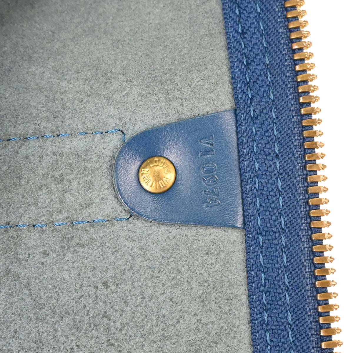 Louis Vuitton 1994 Blue Epi Keepall 50 Travel Handbag M42965