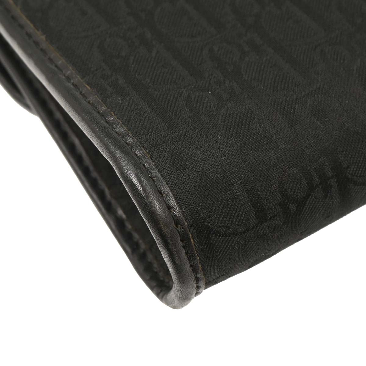 Christian Dior Black Canvas Trotter Shoulder Bag