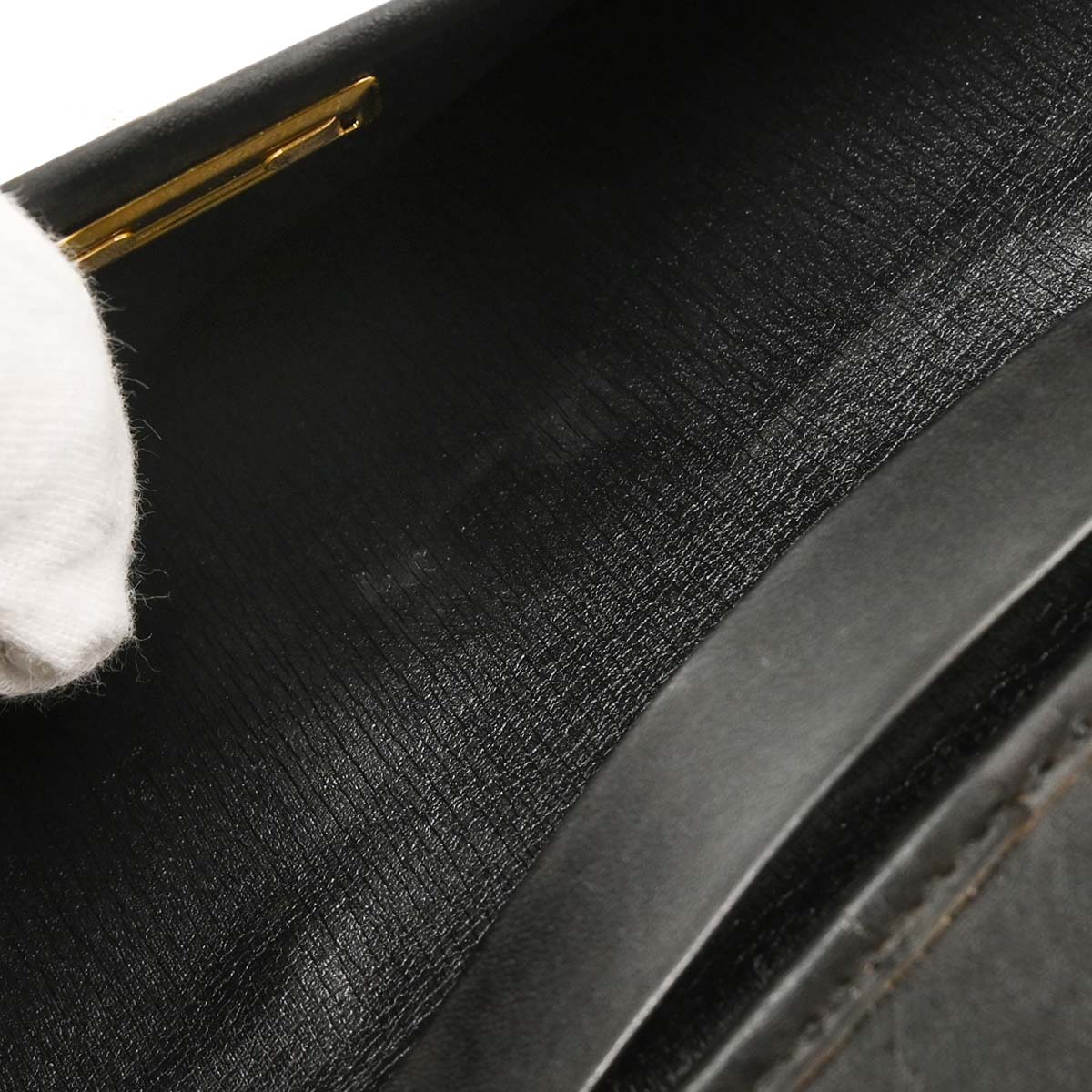 Christian Dior Black Canvas Trotter Shoulder Bag