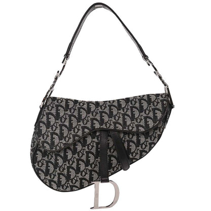 Christian Dior Black Trotter Saddle Handbag